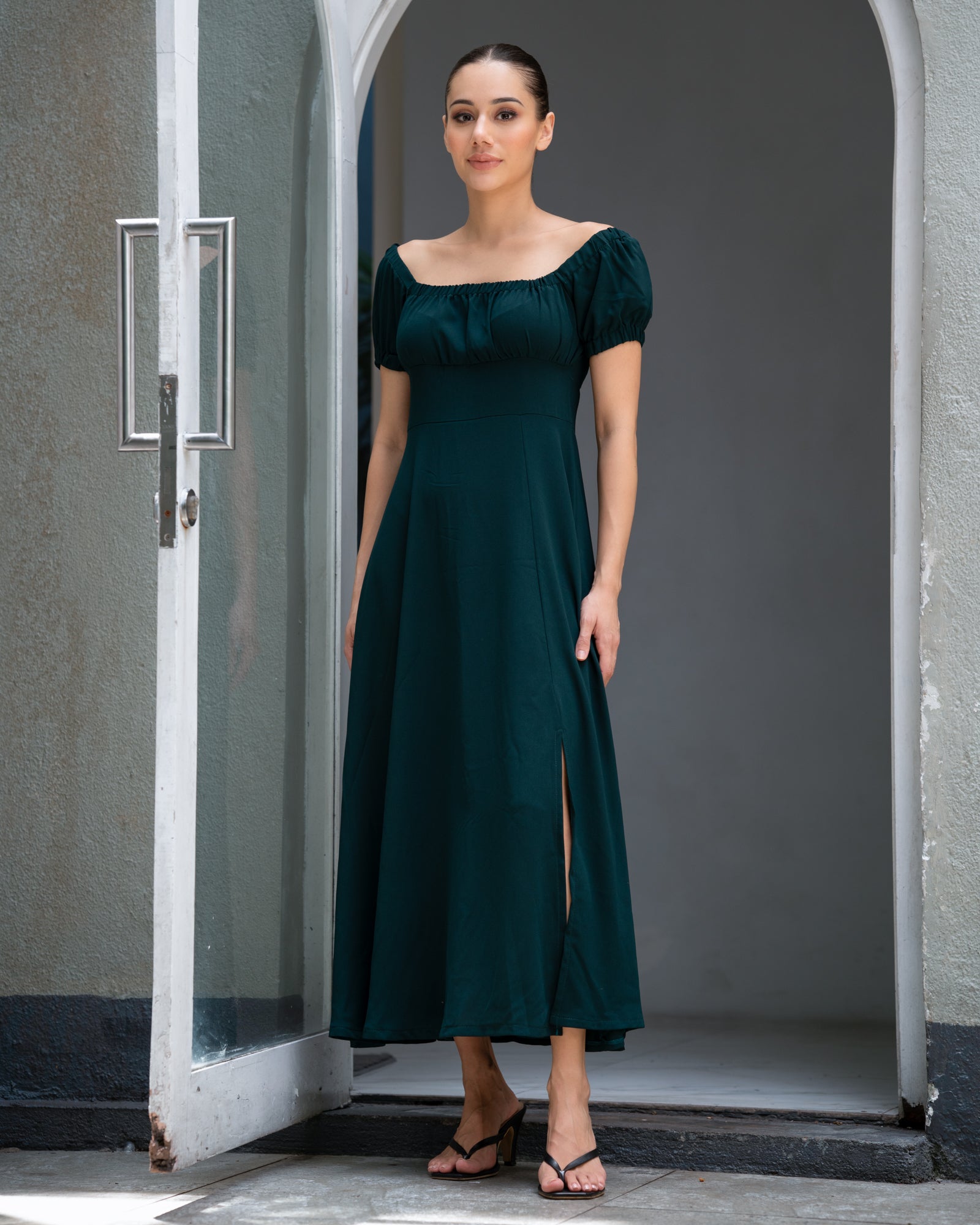 Alora Front Open Dress