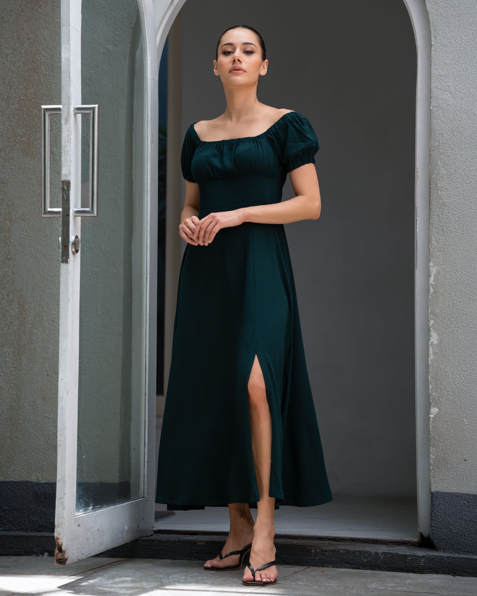 Alora Front Open Dress