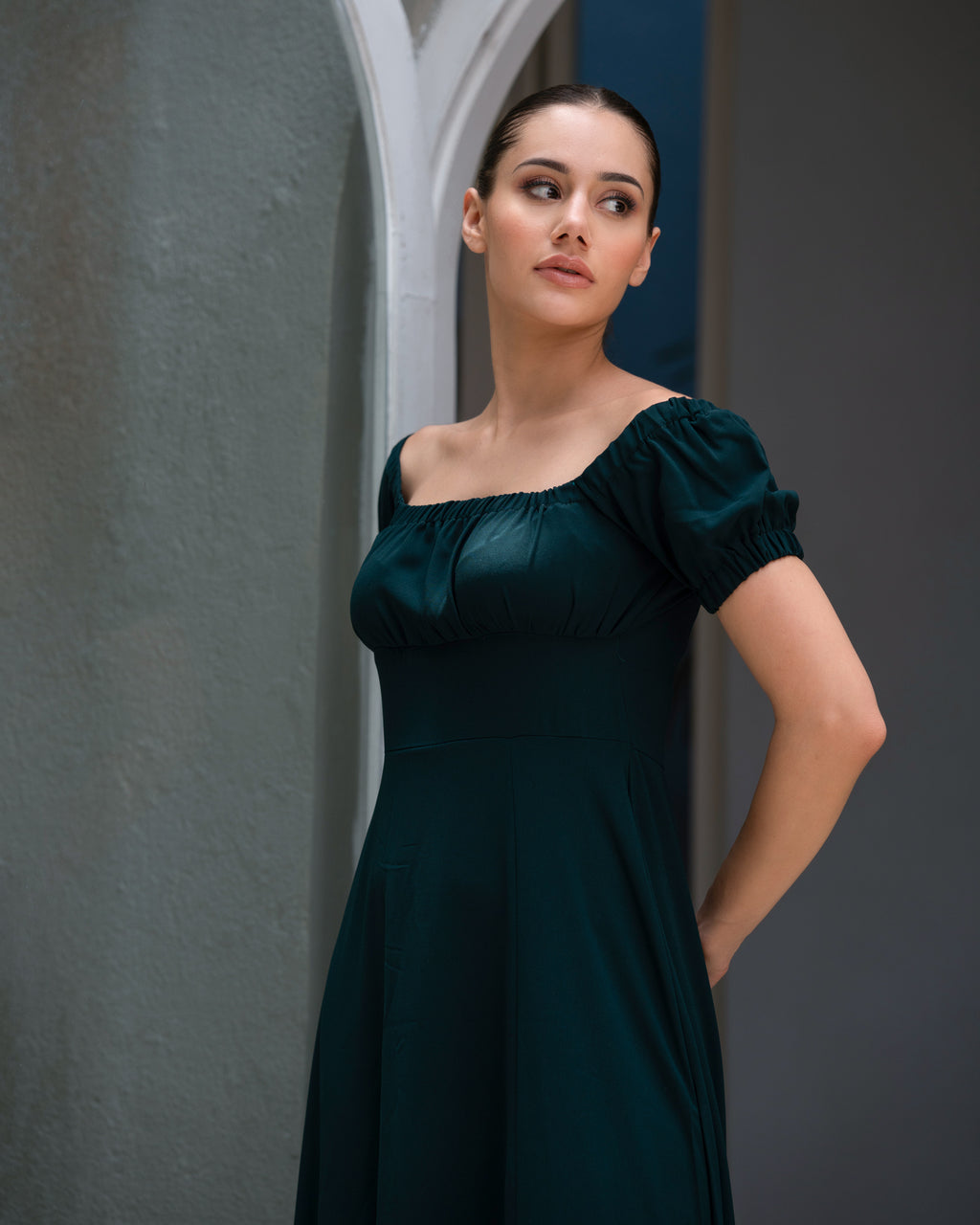Alora Front Open Dress