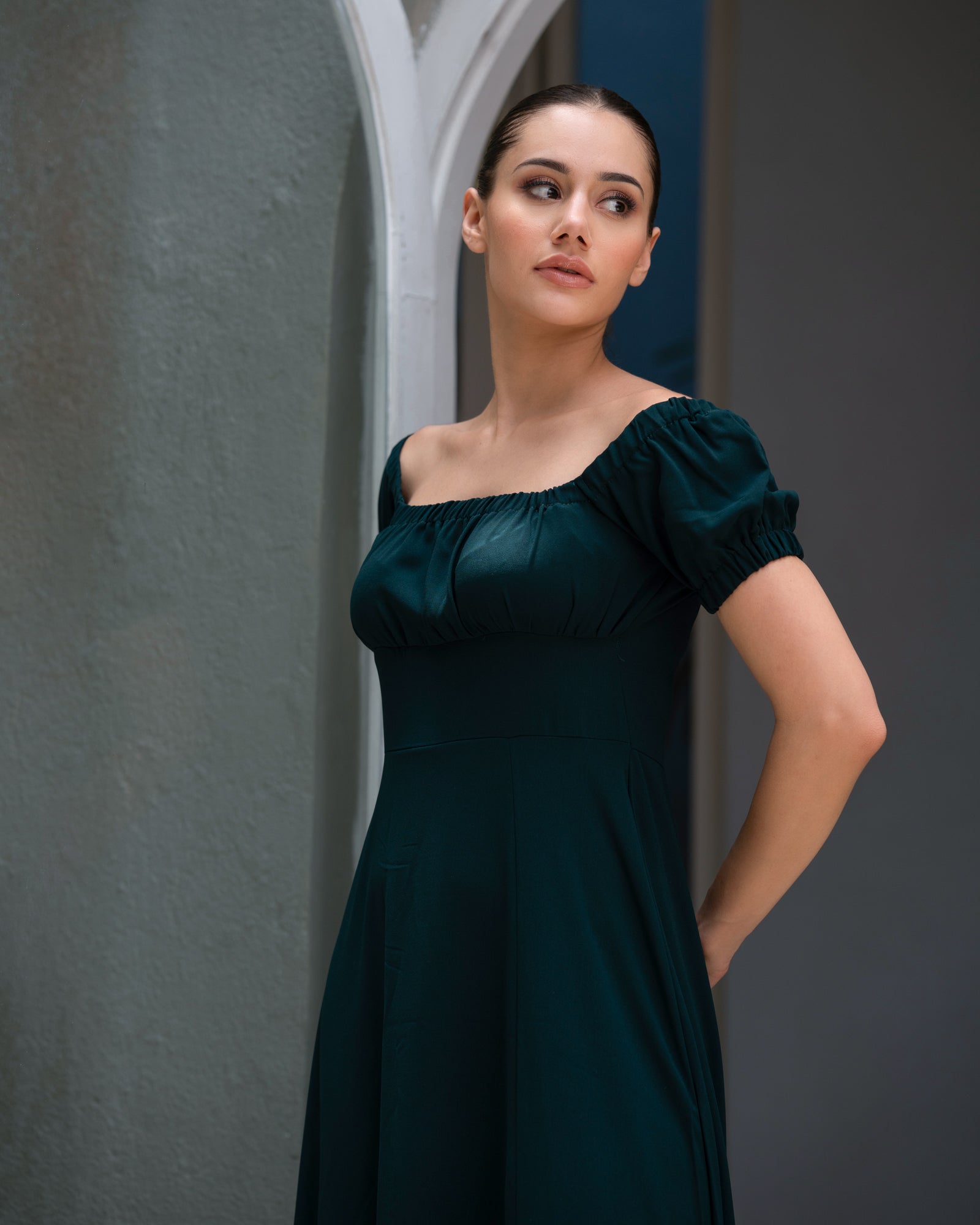 Alora Front Open Dress