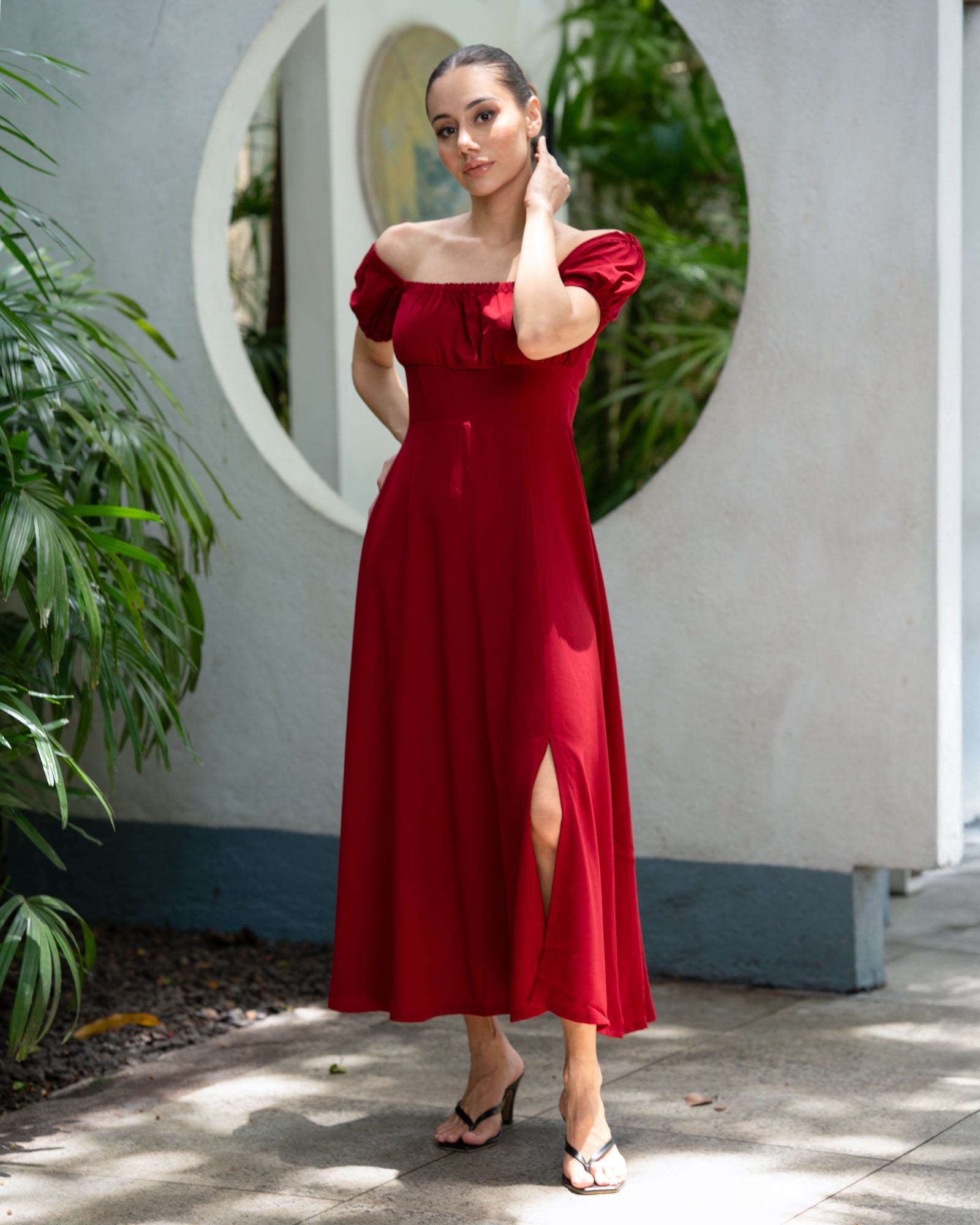 Alora Front Open Dress