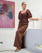 Elara Front Tie Blouse