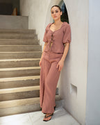 Elara Front Tie Blouse
