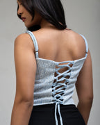 Lace Cross Tie Top