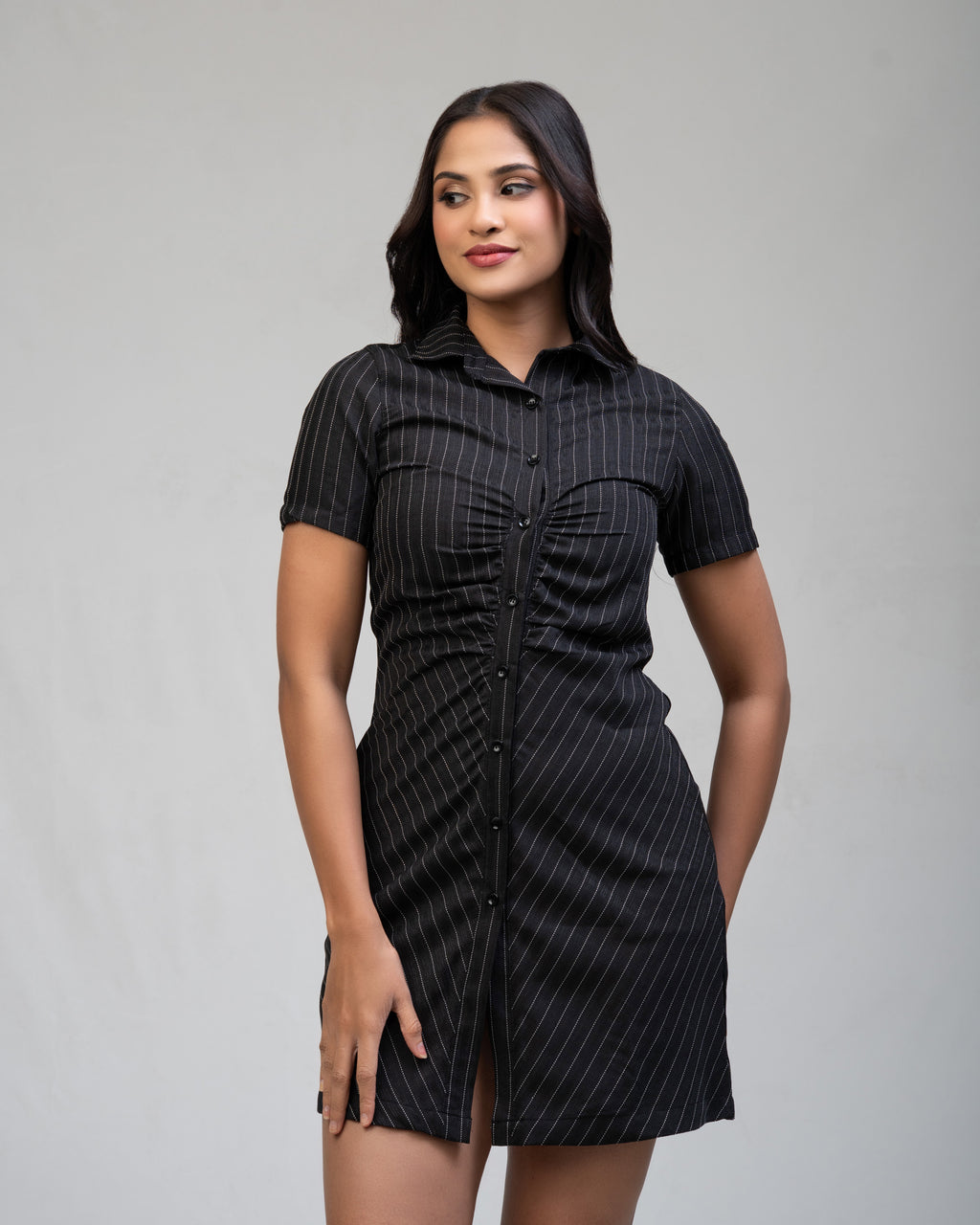 Mini Front Detailed Dress