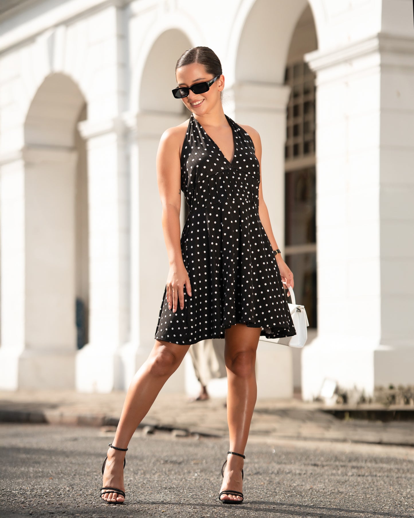 Halter Dotty Dress
