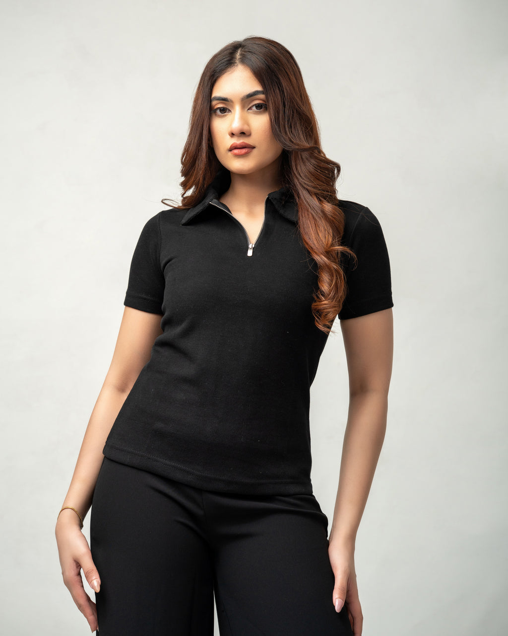 Zara zipper top