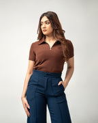 Zara zipper top