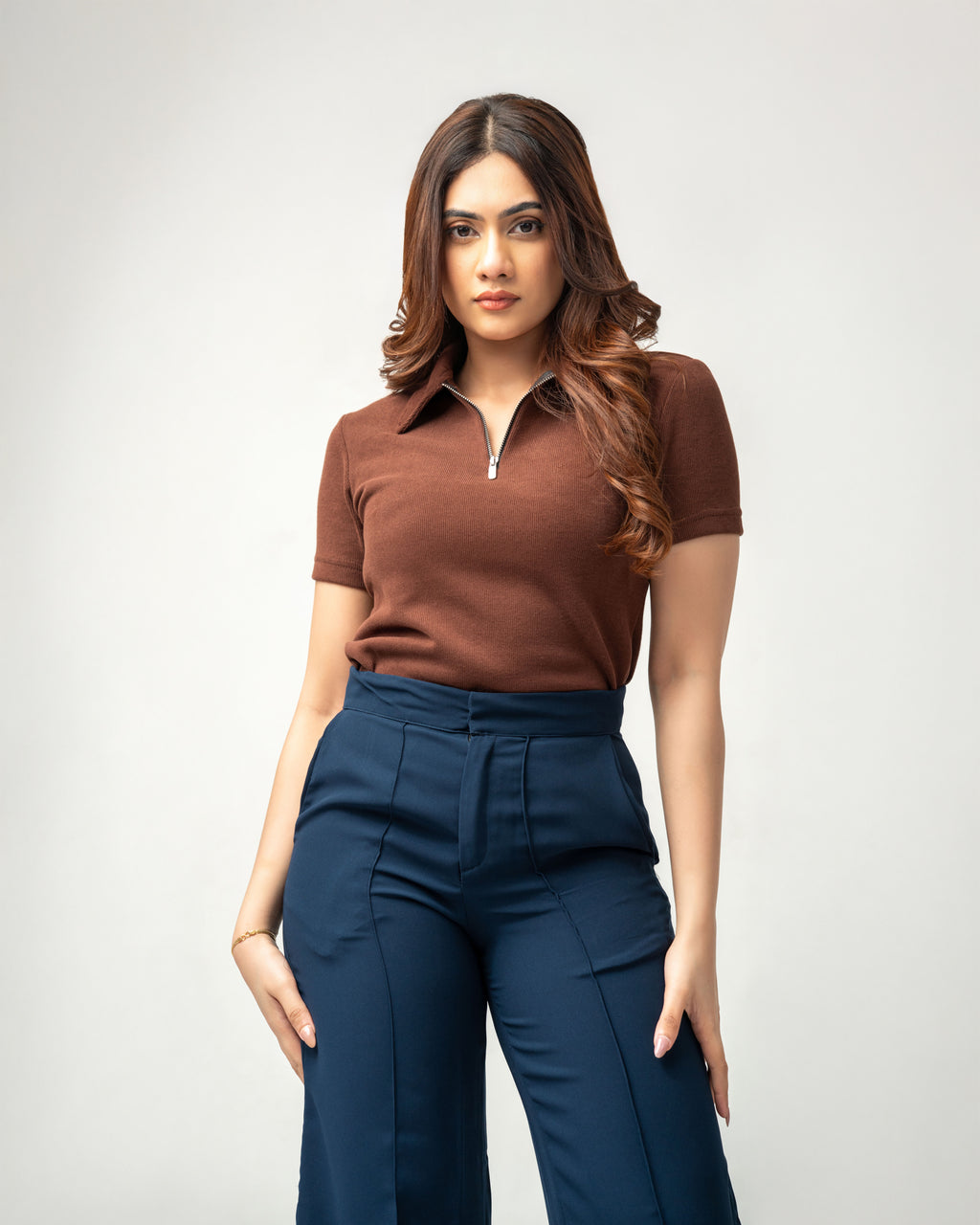 Zara zipper top