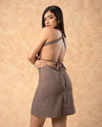 Back Open Mini Dress