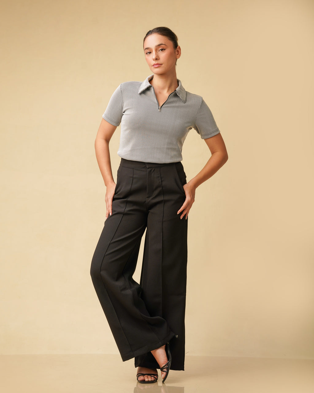 Etoffe Zipper Top