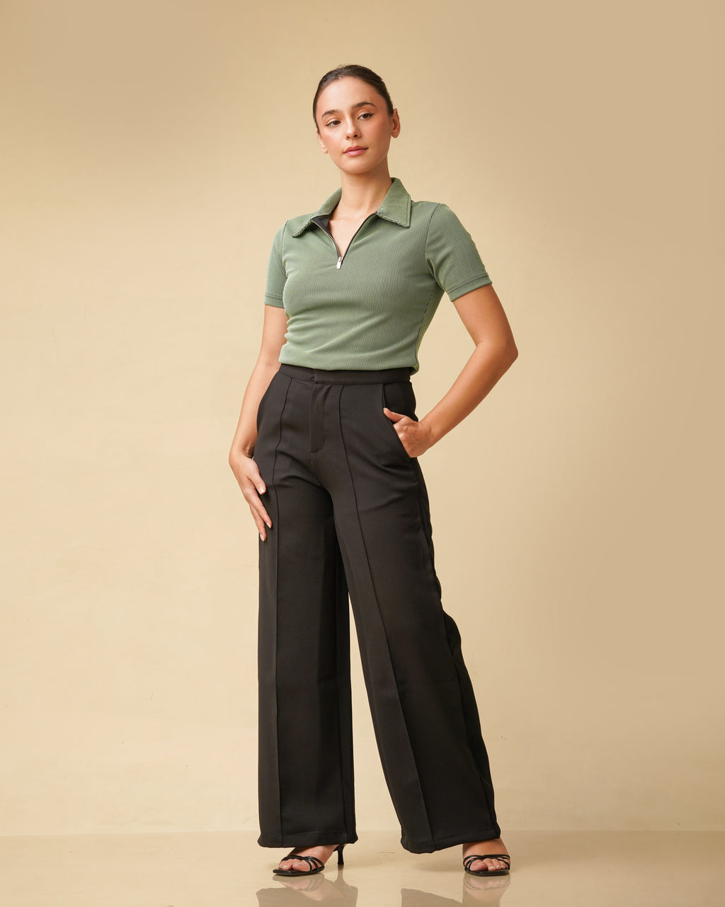Etoffe Zipper Top