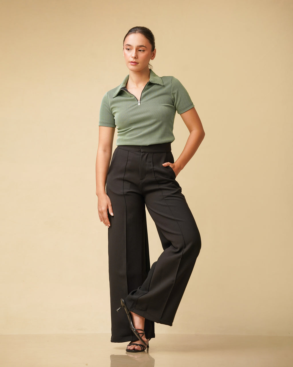 Etoffe Zipper Top