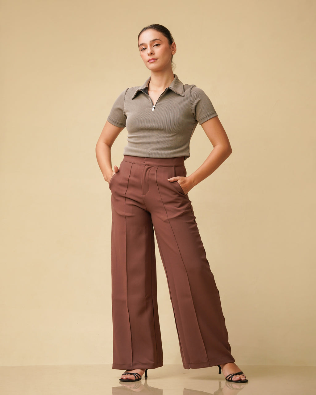Etoffe Zipper Top