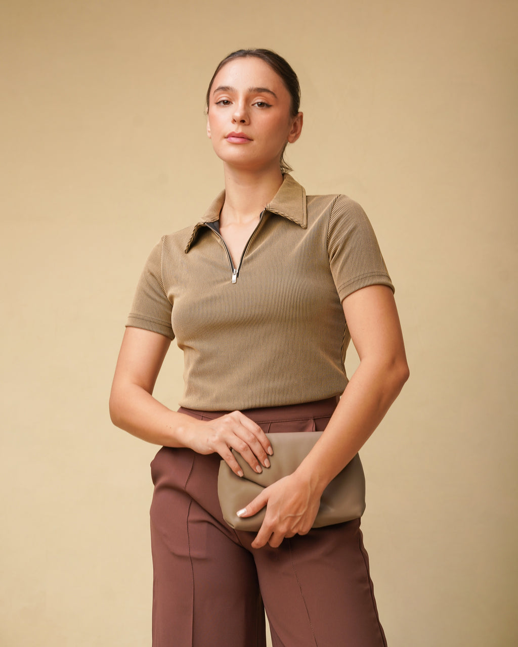 Etoffe Zipper Top
