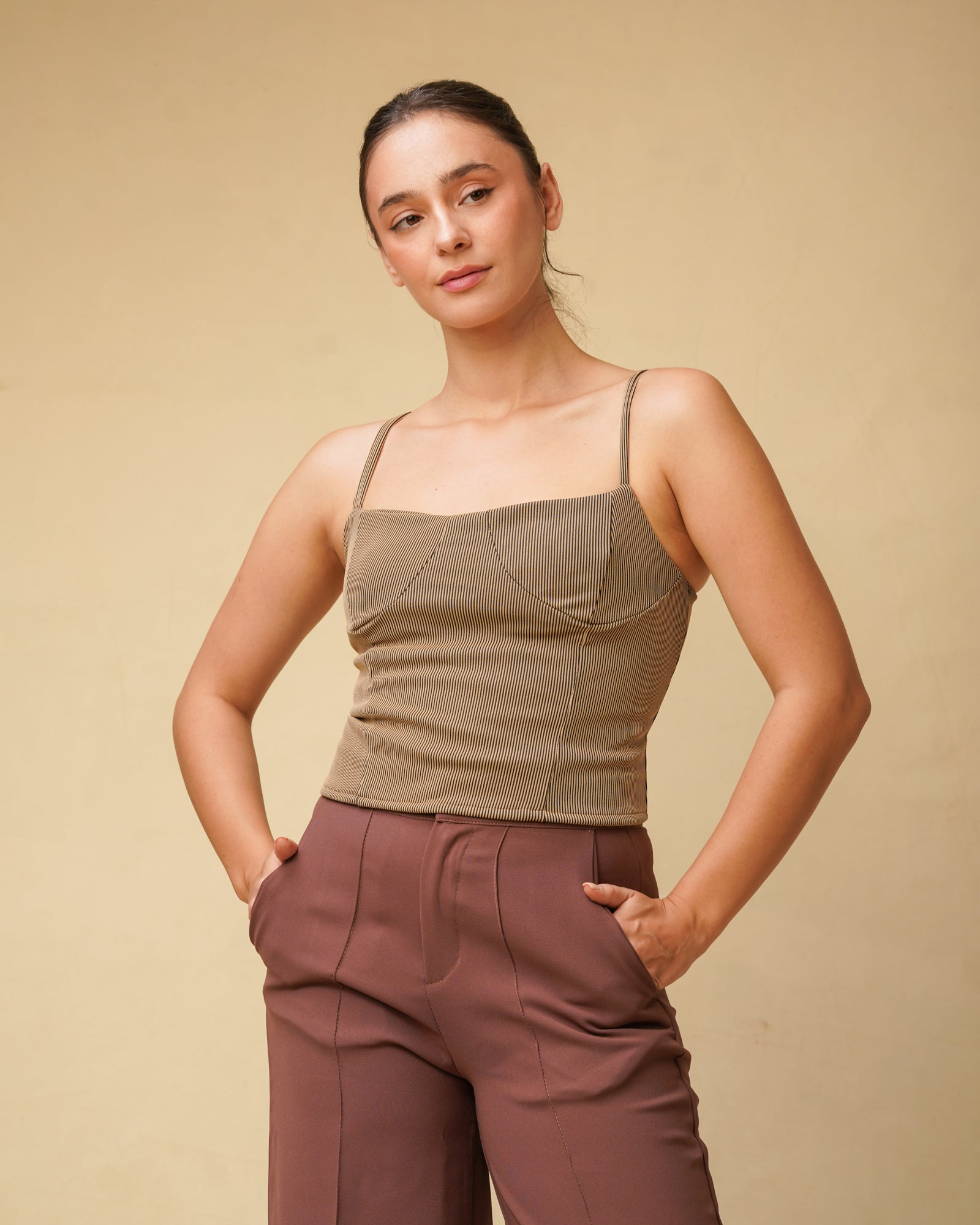 Etoffe Cross Tie Top