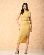 Retention High Neck Crop