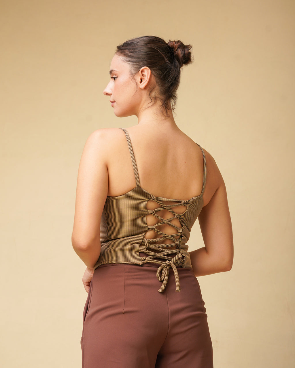Etoffe Cross Tie Top