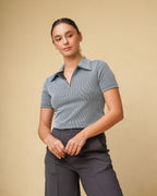 Etoffe Zipper Top