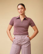 Etoffe Zipper Top