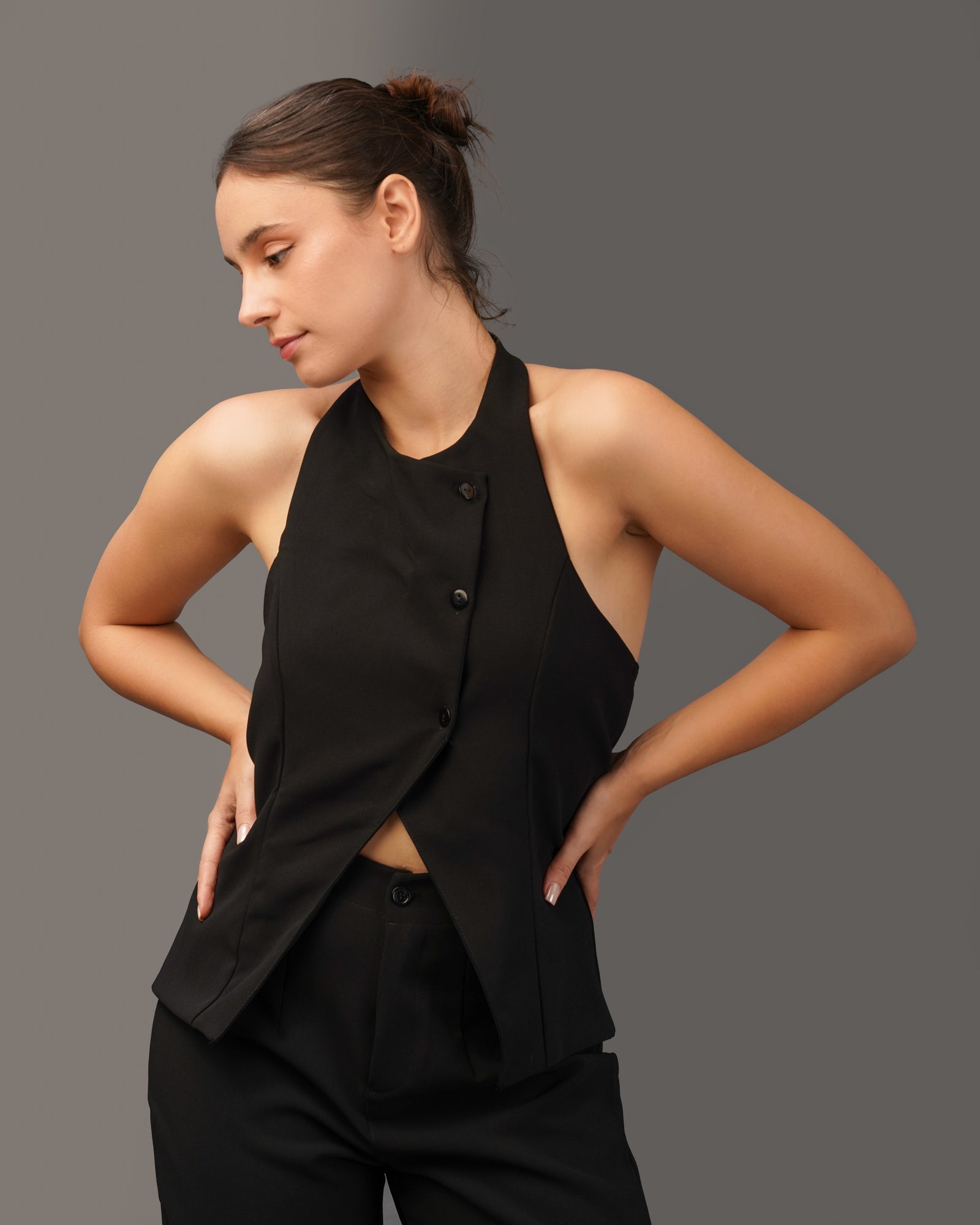 Etoffe Side Buttoned Waistcoat