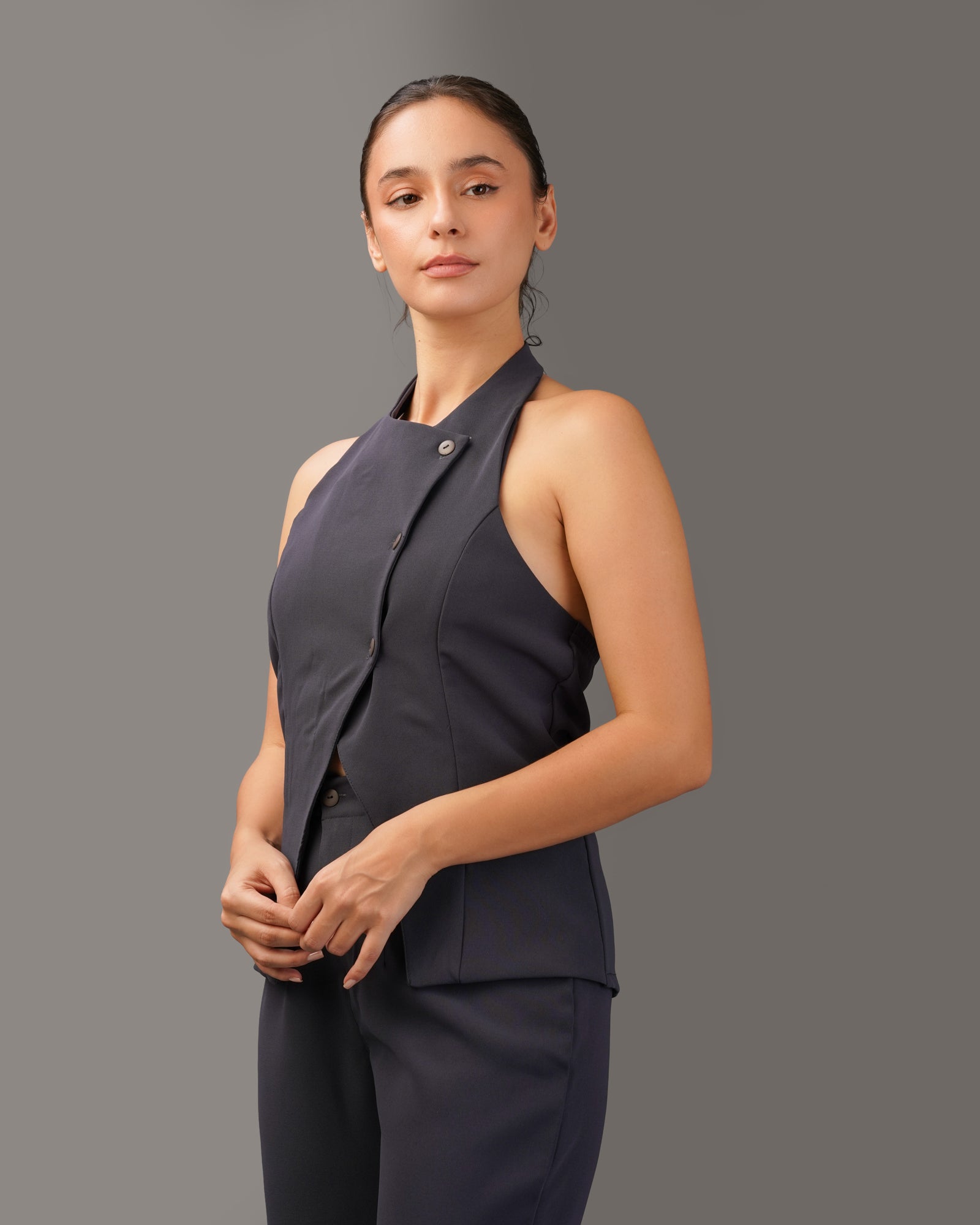 Etoffe Side Buttoned Waistcoat