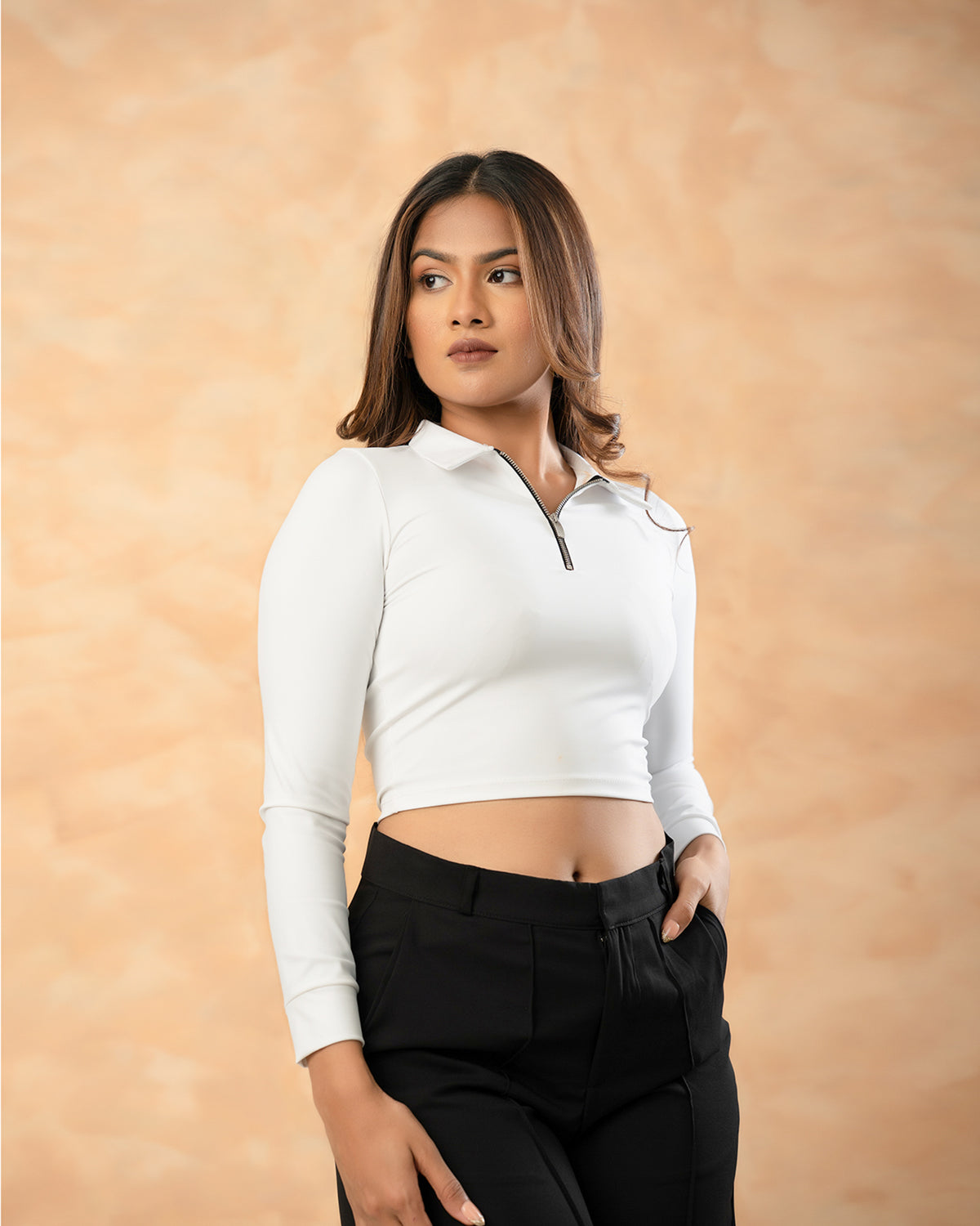 Revival Zipper Crop