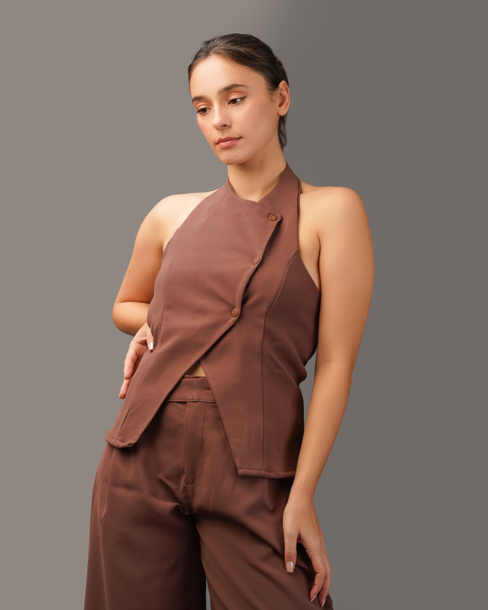 Etoffe Side Buttoned Waistcoat