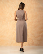 Buttoned Down Midi Dress