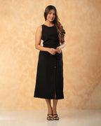 Buttoned Down Midi Dress