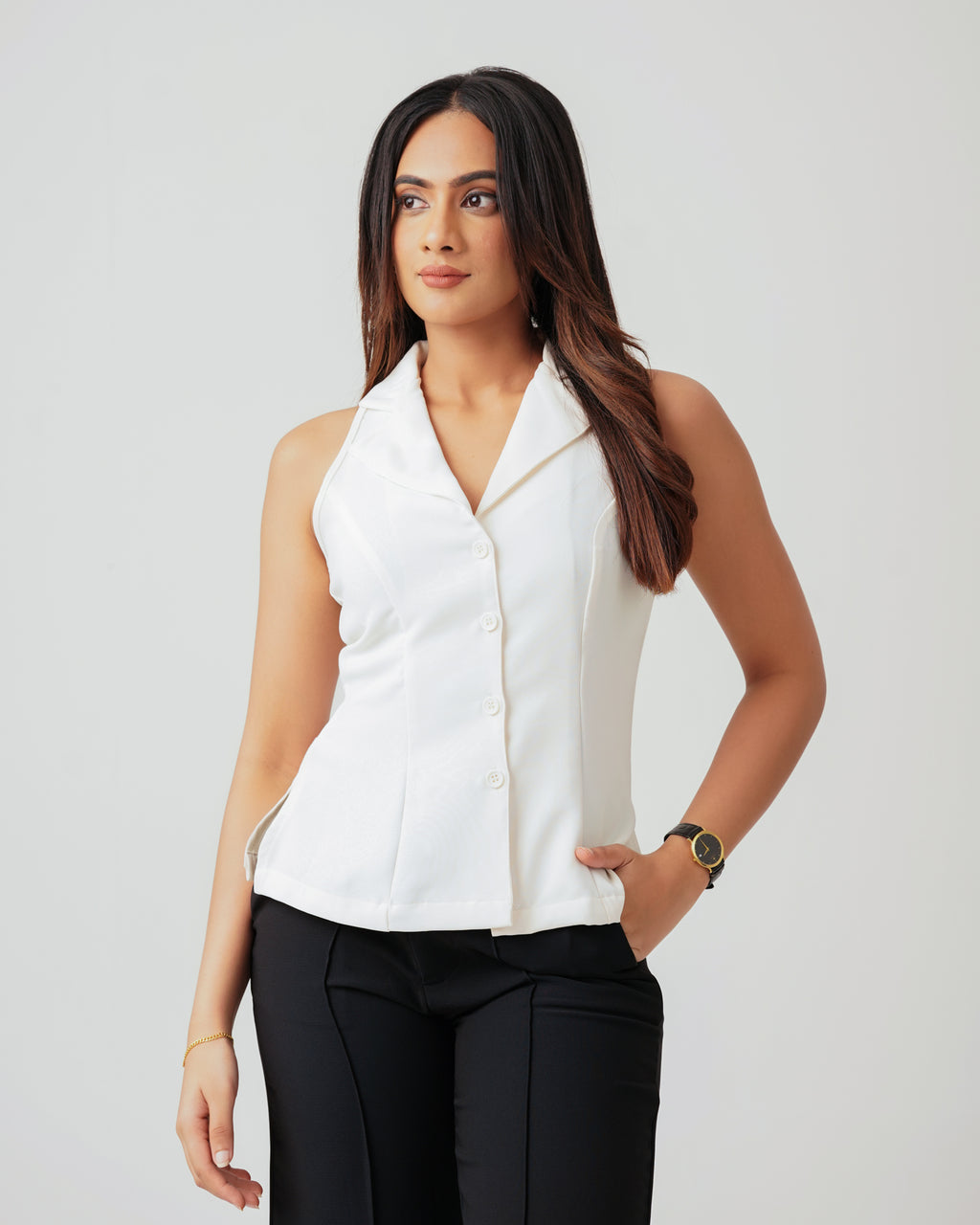 Meli Collared Waistcoat
