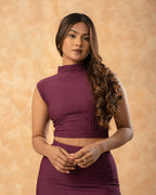 Retention High Neck Crop