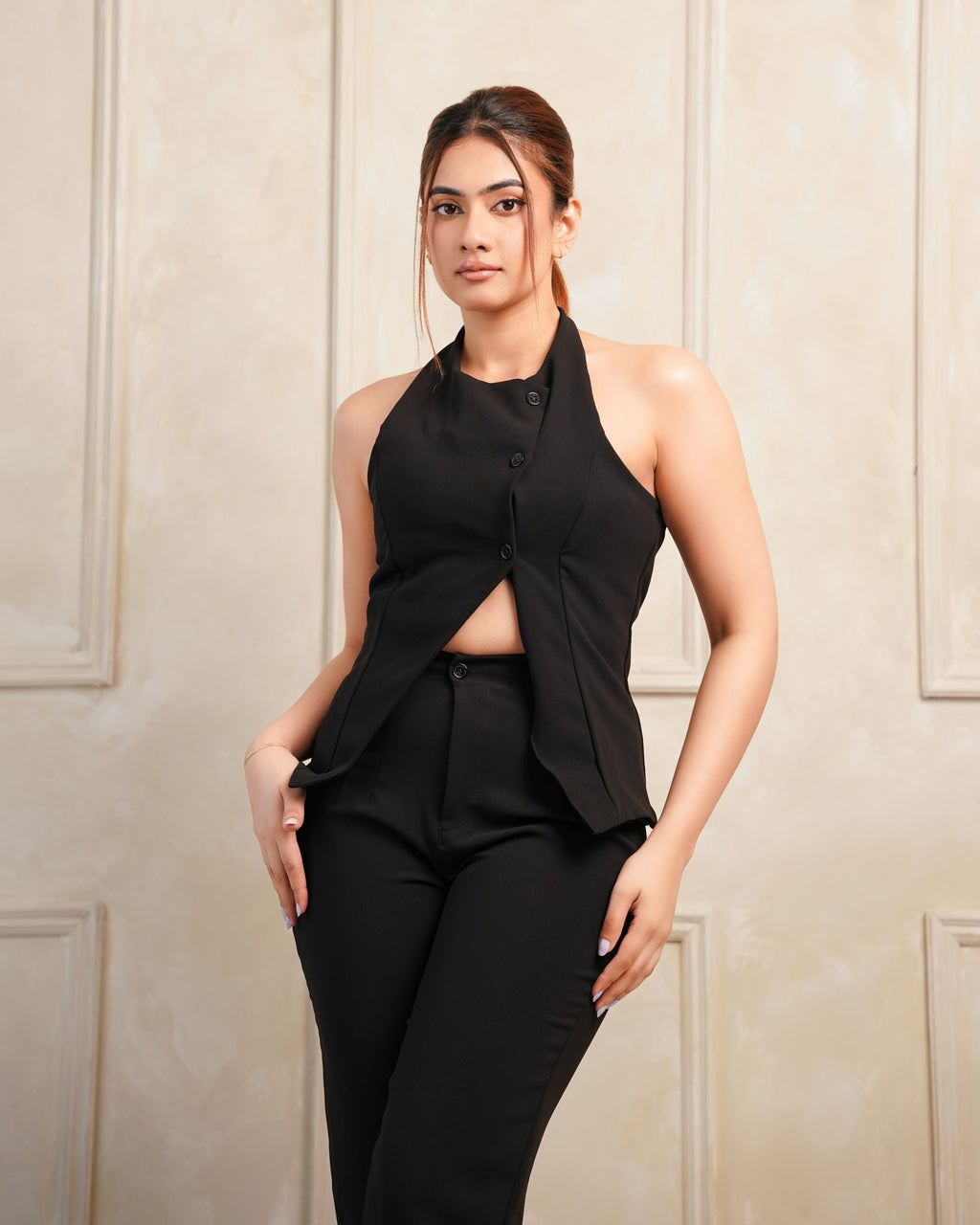 Etoffe Side Buttoned Waistcoat