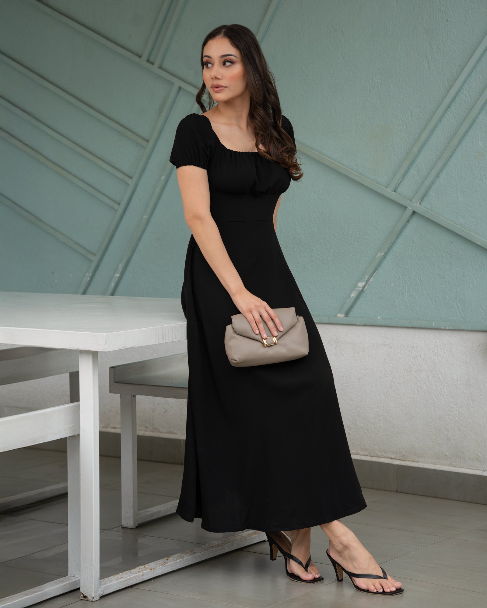 Alora Front Open Dress