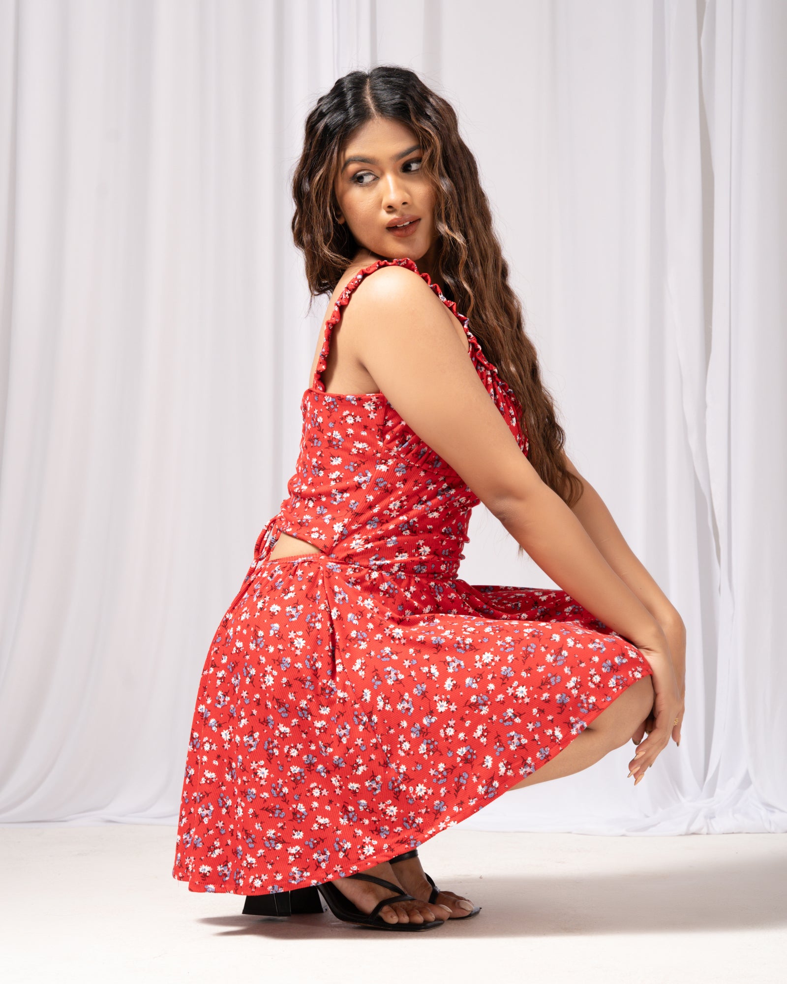 Back Detailed Mini Dress