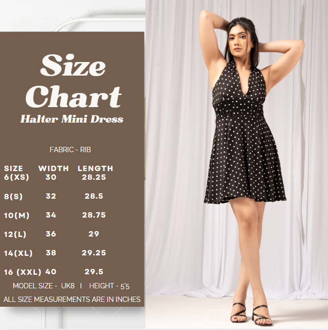 Halter Dotty Dress