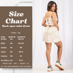 Back Detailed Mini Dress