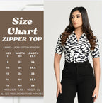 Athena Zipper Top