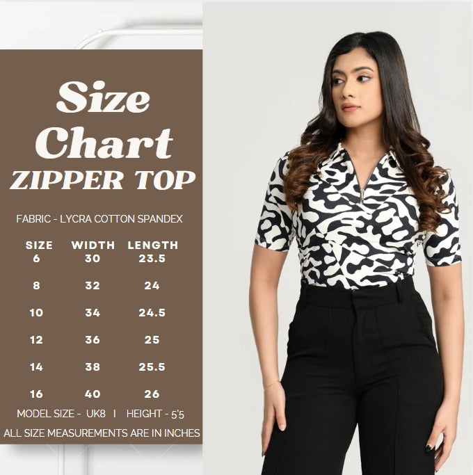 Athena Zipper Top
